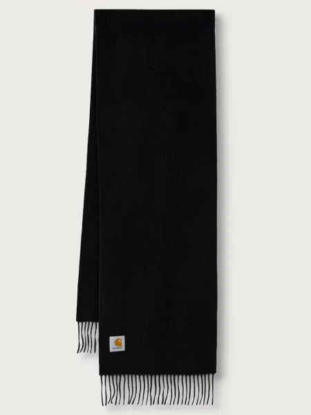 Carhartt WIP Clan κασκόλ μάλλινο μαύρο