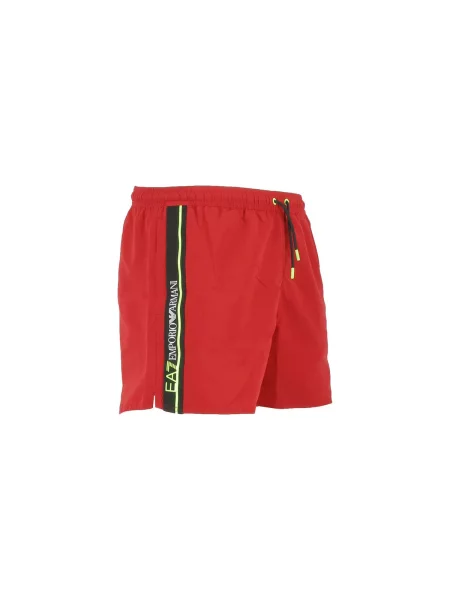Pantaloni Emporio Armani Ea7 roșu
