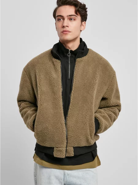 Urban Classics Přechodná bunda mokka černá