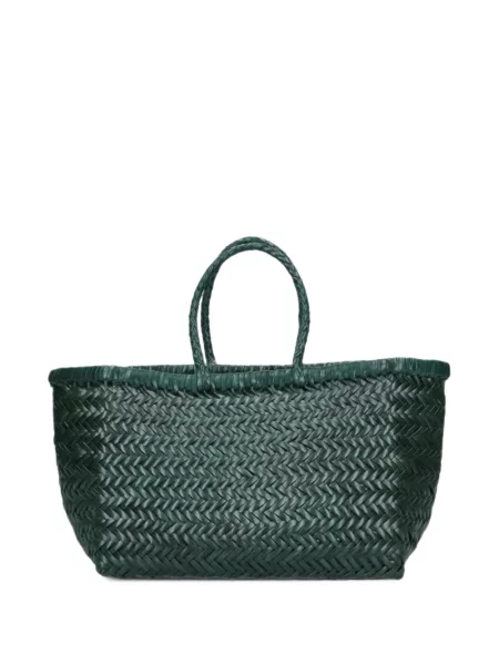 Geantă shopper Dragon Diffusion din piele verde
