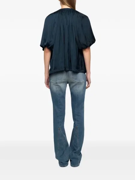 Bluză Zadig&voltaire din satin albastru