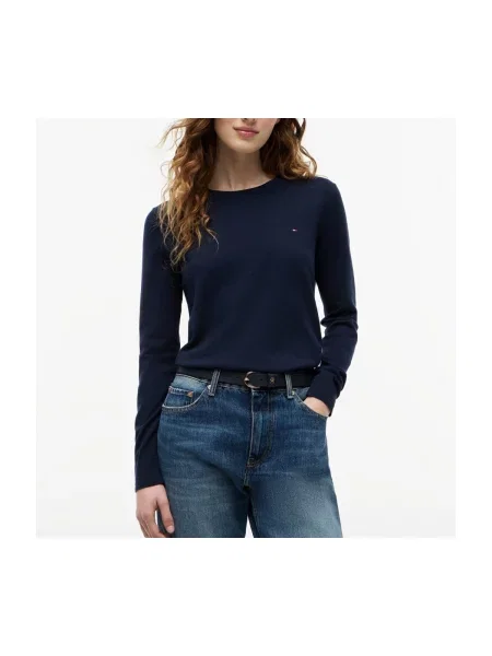Pulover Tommy Hilfiger din jerseu albastru
