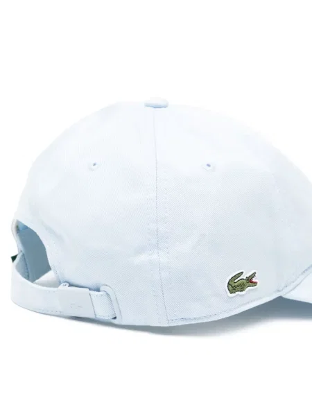 Șapcă Lacoste din țesătură twill albastru