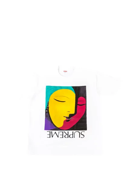 Tricou Supreme cu imagine alb