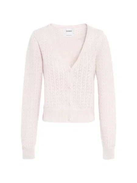 Cardigan Barrie tricotate roz