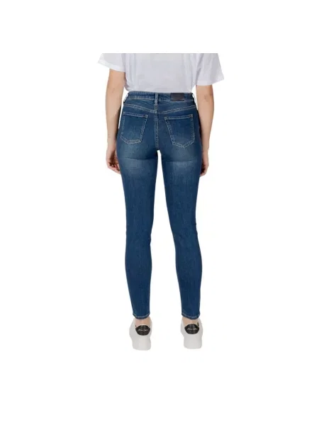 Jeansy skinny Armani Exchange niebieskie