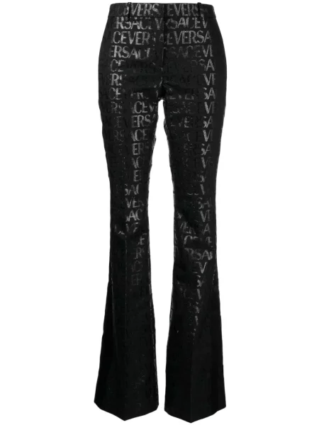 Pantaloni Versace din jacard negru