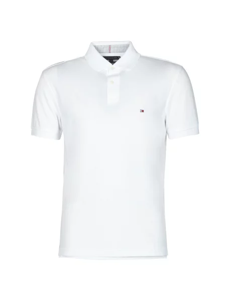 Polo majica Tommy Hilfiger s kratkimi rokavi bela
