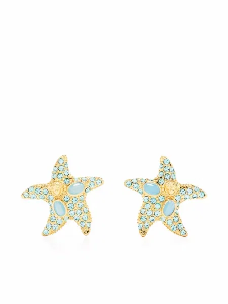 Kamínky náušnice Versace Pre-owned zlaté