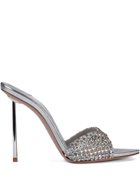 Сандали Le Silla с кристали сребристо