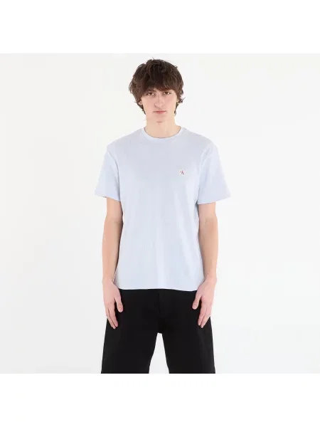Tričko Calvin Klein Jeans Ss Waffle Badge Crew Tee Blue S modré
