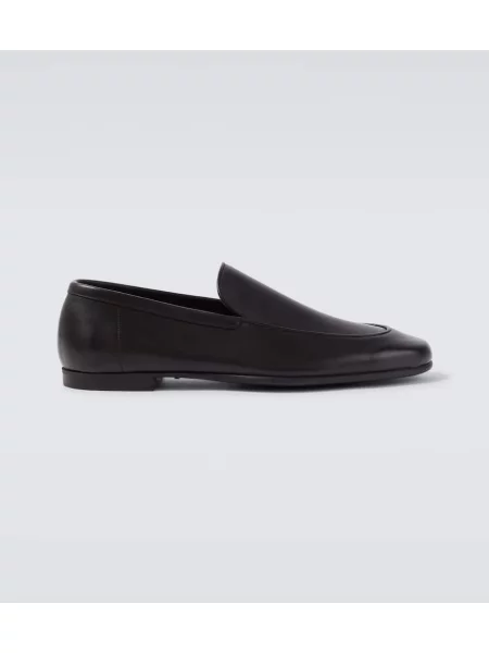 Usnjene loaferke John Lobb črna
