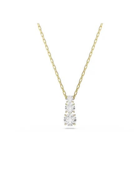 Naszyjnik Swarovski szary