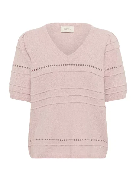 Cream Pulover Poppi' roz
