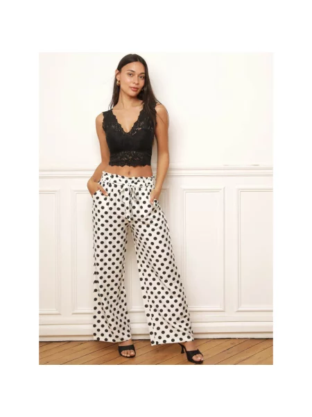 Nohavice La Modeuse biela