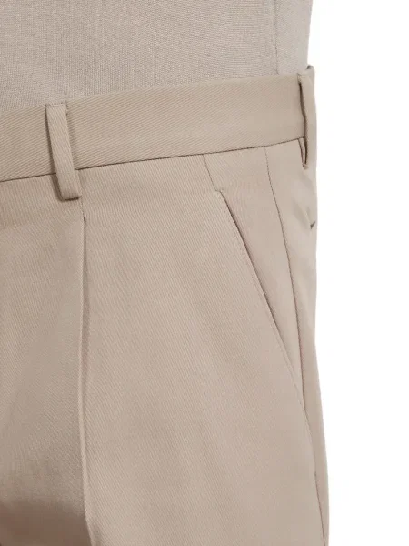Pantaloni Zegna de lână plisate