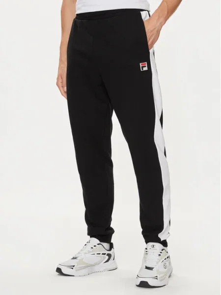 FILA Pantaloni LANGWEDEL negru alb