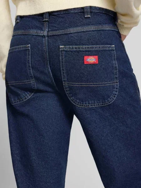 Jeansy o prostym kroju w fasonie 5 kieszeni Dickies niebieskie