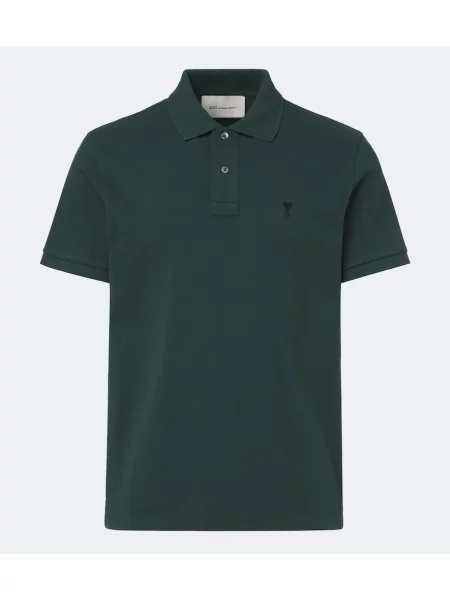 Tricou polo Ami Paris verde