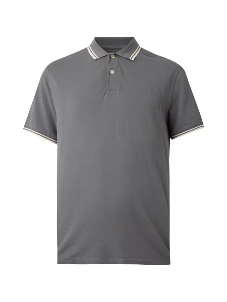GANT Tricou gri alb