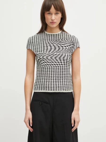 Блузка Maison Margiela візерунок бежевий