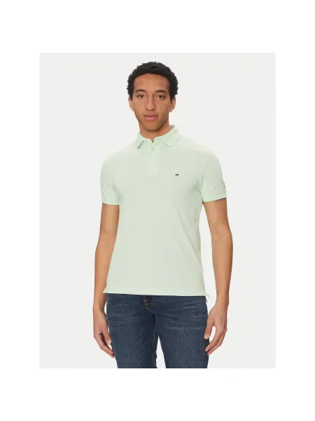 Tommy Hilfiger Polo Slim Fit πράσινο