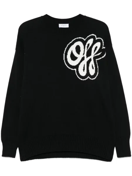 Pulover Off-white alb