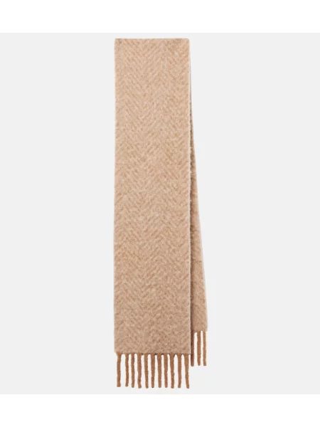 Fular Loro Piana din lână alpaca bej