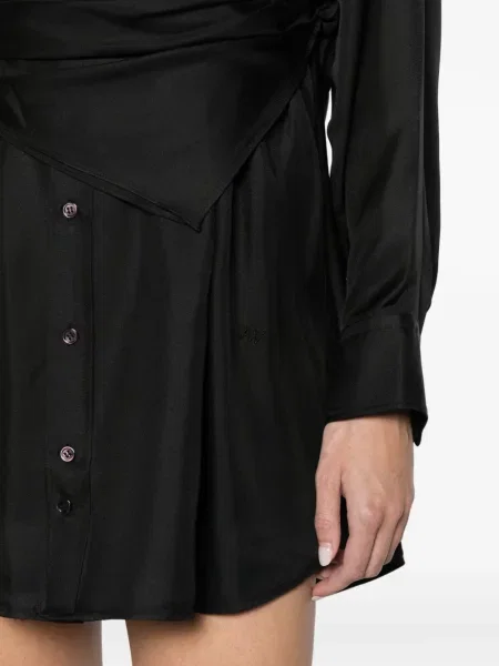 Φόρεμα σε στυλ πουκάμισου Alexander Wang μαύρο