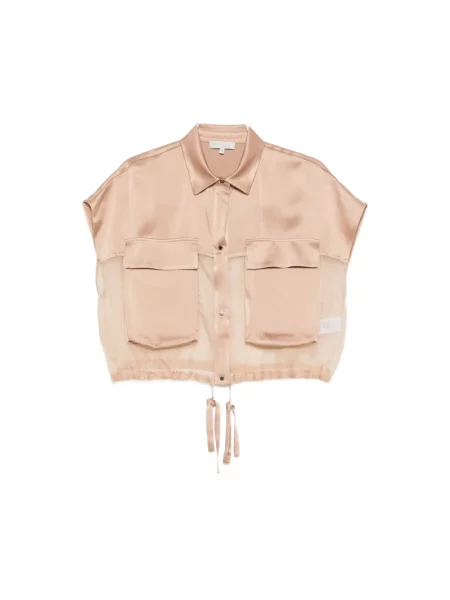 Top Antonelli Firenze bez rękawów beżowy