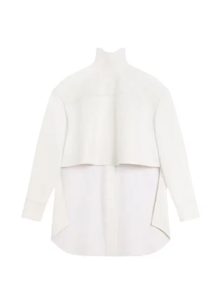 Cămașă Givenchy din piele cu legături alb