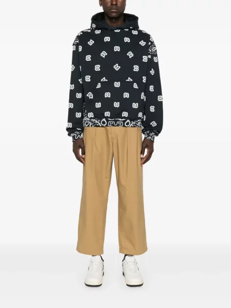 Суичър с качулка Rhude с принт черно