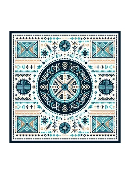 MyScarf Basic Хустка Мультиколор Шовк