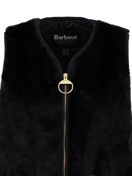 Καπιτονέ γιλέκο Barbour με γούνα μαύρο