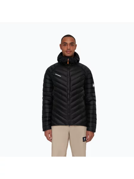 Geacă cu puf pentru bărbați Mammut Broad Peak Insulation Hooded black negru