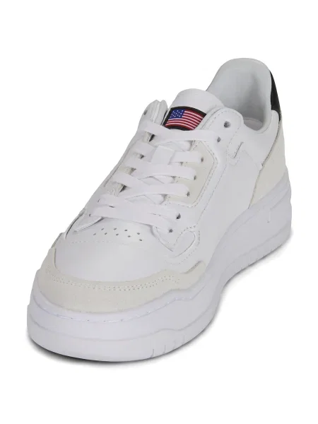 Čipkované tenisky Polo Ralph Lauren biela