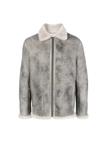 Kurtka skórzana Zadig & Voltaire szara