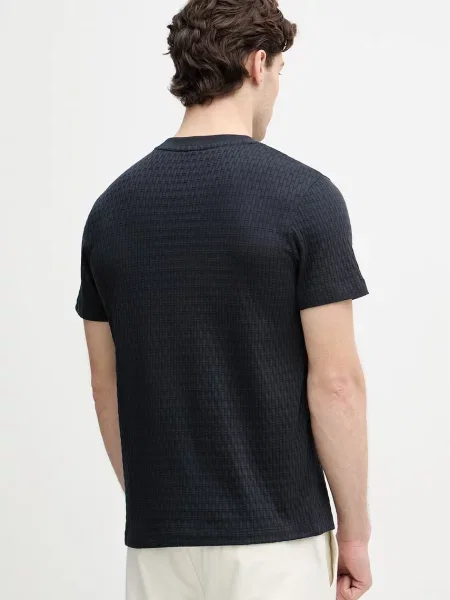 T-shirt z fakturowanym wzorem model Raulos' Joop! Collection niebieska