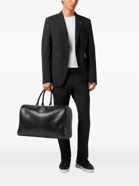Geantă Philipp Plein din piele negru