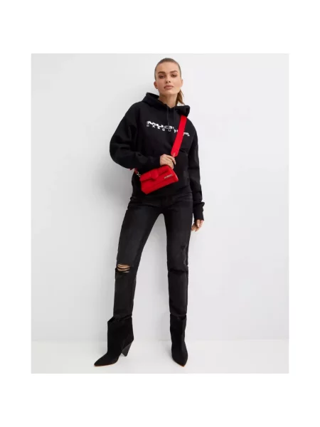 Bluza Mugler z logo czarna