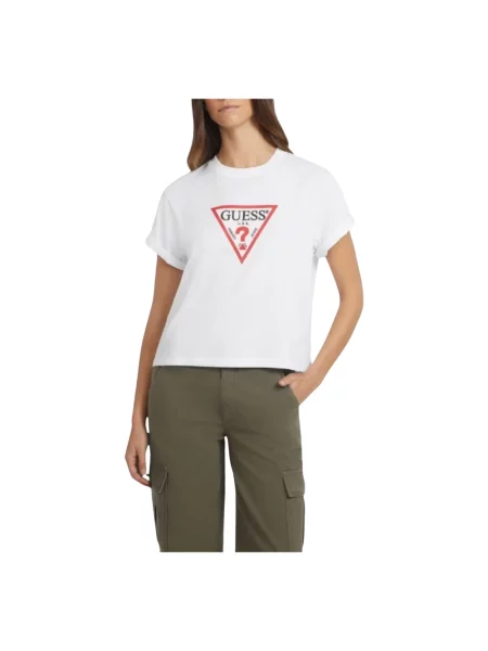 Guess Jeans T-Shirt Boxy Fit biały