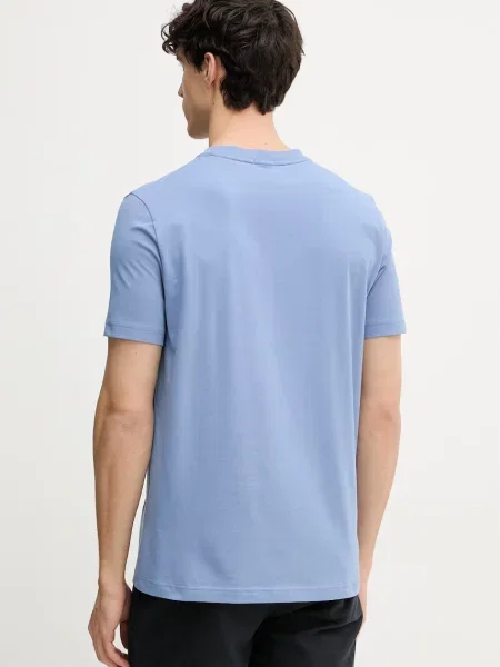BOSS Green T-shirt Tee niebieska