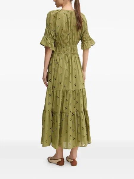 Odgovarati haljina Hoss Intropia s cvjetnim printom s volanima zelena