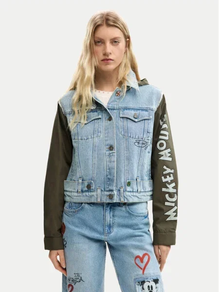 Desigual Дънково яке Kiss Mic син