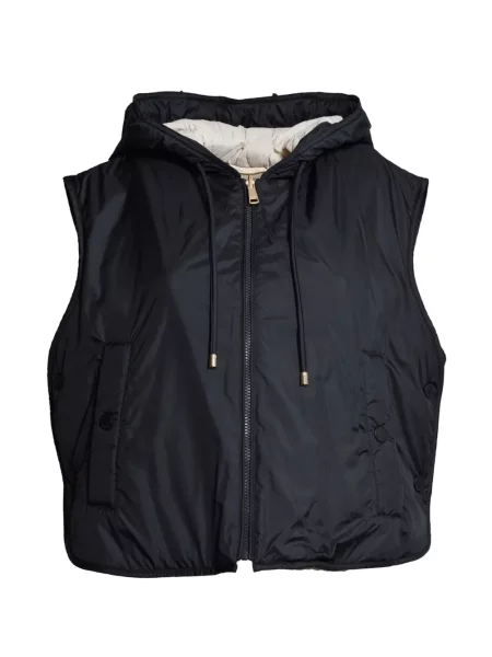 Reversibil vestă Weekend Max Mara din canvas negru