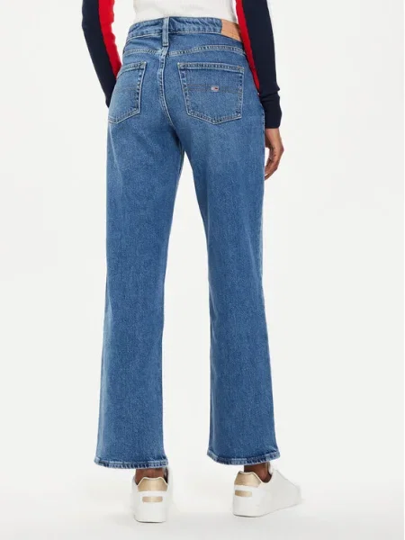 Tommy Jeans Blugi Sophie Straight Fit albastru
