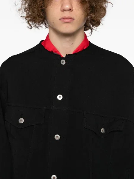 Geacă Black Comme Des Garçons cu decolteu rotund negru