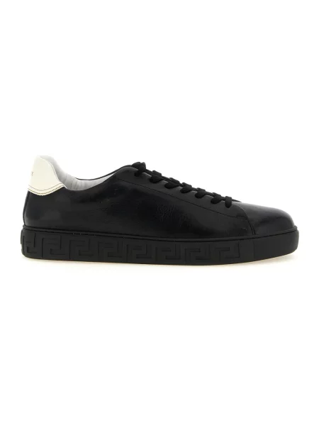 Sneakersy Versace skórzane czarne