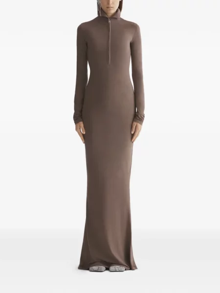 Rochie Mugler de costum maro