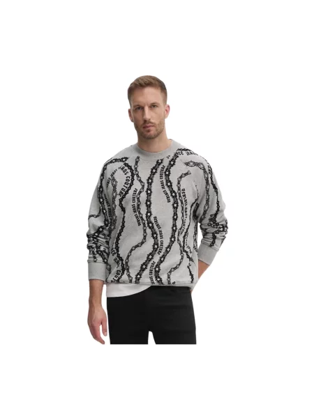 Versace Jeans Couture bluza wzorzysta szary